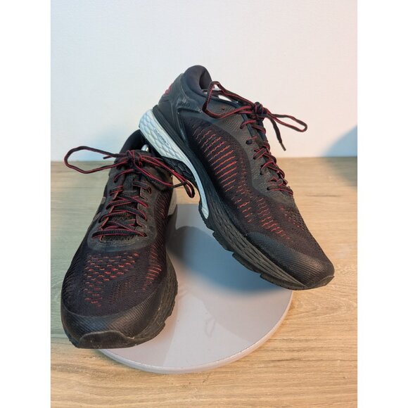 Asics Gel Kayano 25 Men's Running Sneakers Color Black Red | Size 12 Distressed - Picture 1 of 11